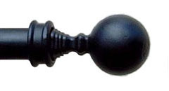 Ball End metal curtain poles