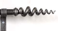 Corkscrew curtain rails